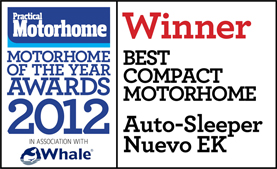 Best Compact Motorhome awards Nuevo EK Winner